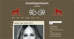 Desktop Screenshot of mosshippohaven.info